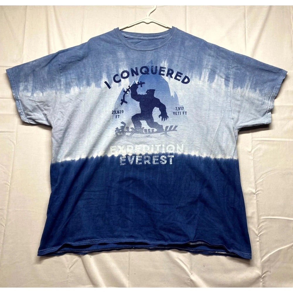 Mens T Shirt Multicolor Yeti I Conquered Expedition Mount Everest Graphic XL